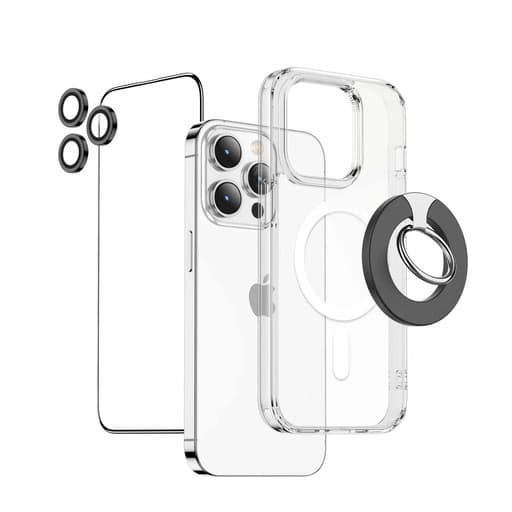 بسته محافظ 4 کاره گرین لاین pack hd iphone 14 pro max ring — تصویر ۵