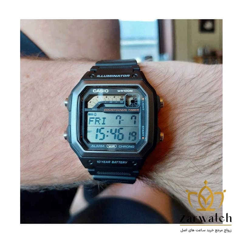 ساعت مچی مردانه کاسیو اصل مدل WS-1600H-1AVDF — تصویر ۵