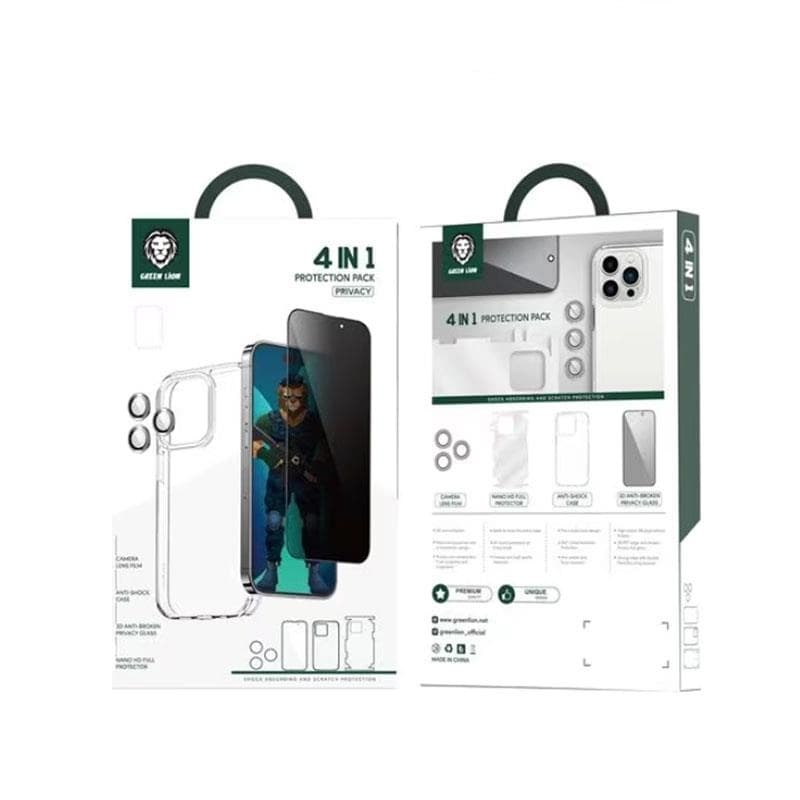 بسته محافظ ۴ کاره گرین لاین 360 protection package 13 pro max