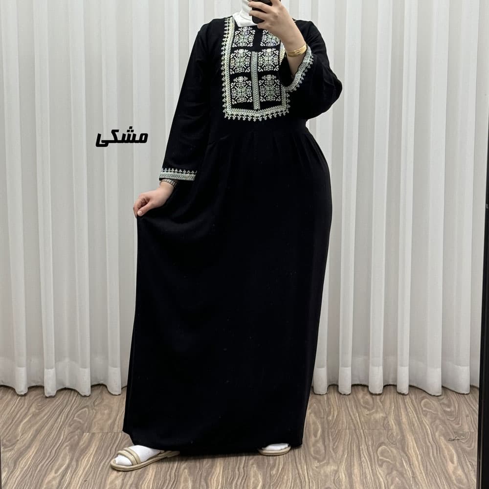 پیراهن ساحلی نخی مدل ساره 2 کد 1756 — تصویر ۳