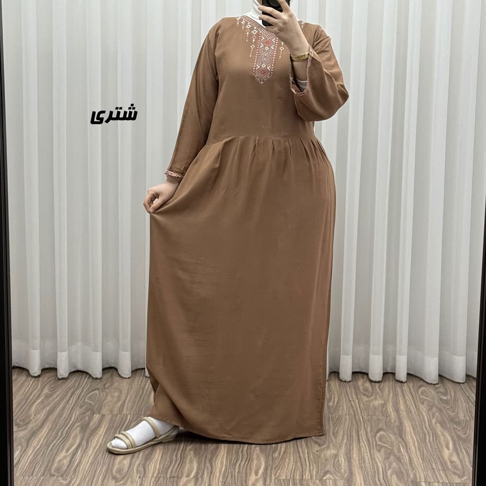پیراهن ساحلی نخی مدل آتریسا 2 کد 1755 — تصویر ۴