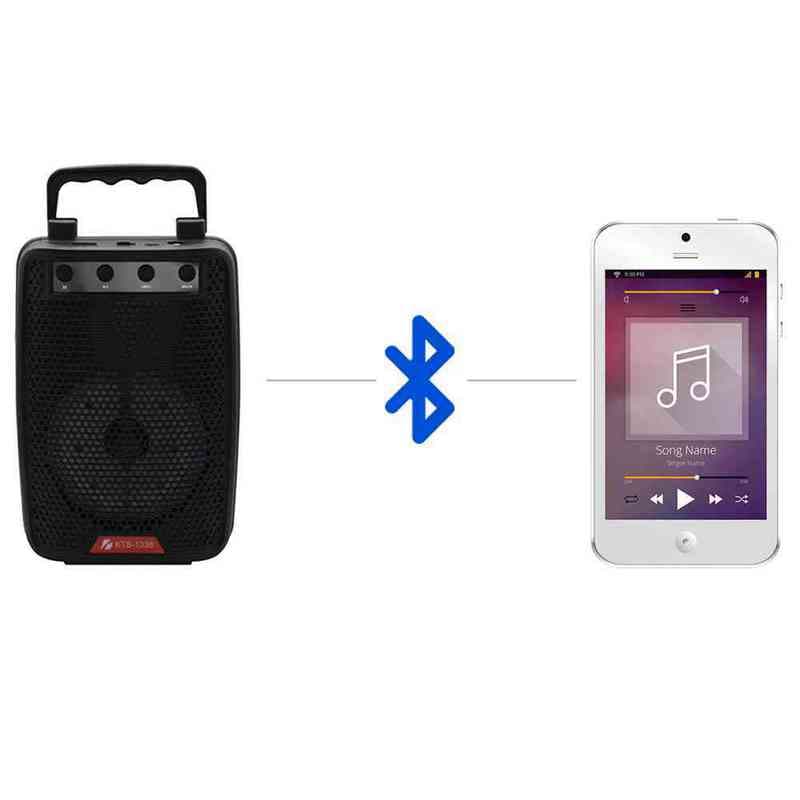 اسپیکر KTS-1338 بلوتوثی رم و فلش خور دسته دار — تصویر ۴