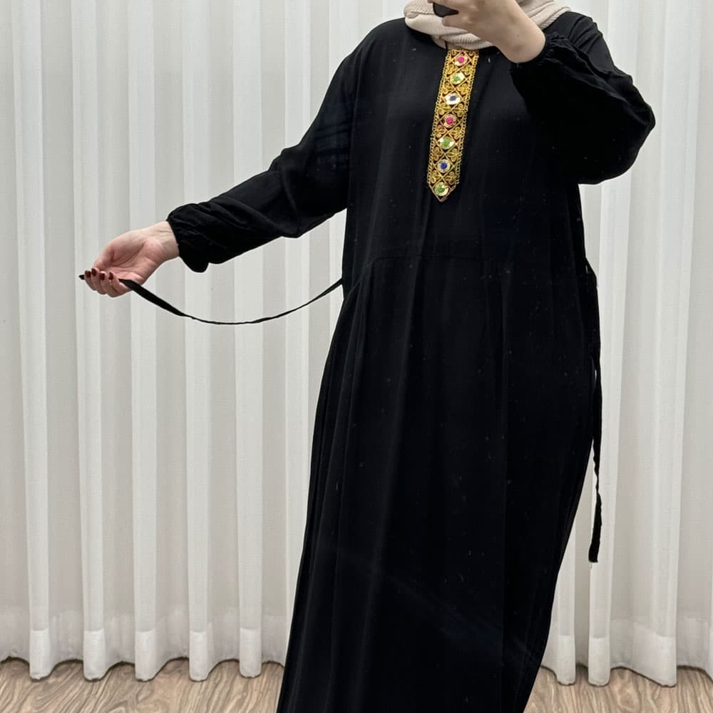 پیراهن ساحلی آینه کاری کد 1750 — تصویر ۲