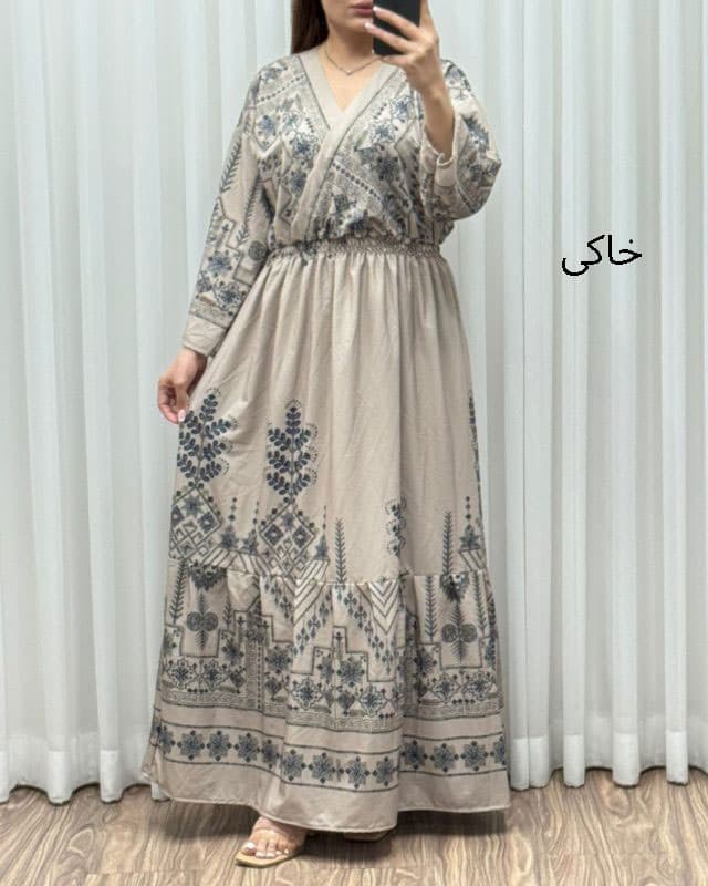 پیراهن ساحلی چپ و راستی مدل دیجیتال کد 1747 — تصویر ۵