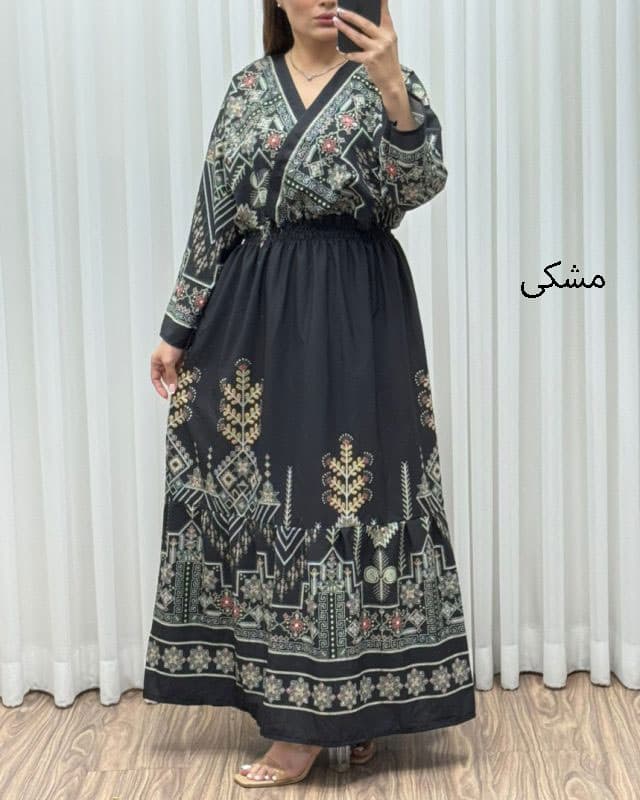 پیراهن ساحلی چپ و راستی مدل دیجیتال کد 1747 — تصویر ۷