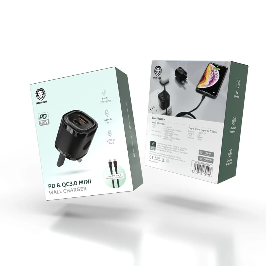 شارژر دیواری گرین لاین مدل PD & QC3.0 Mini — تصویر ۲