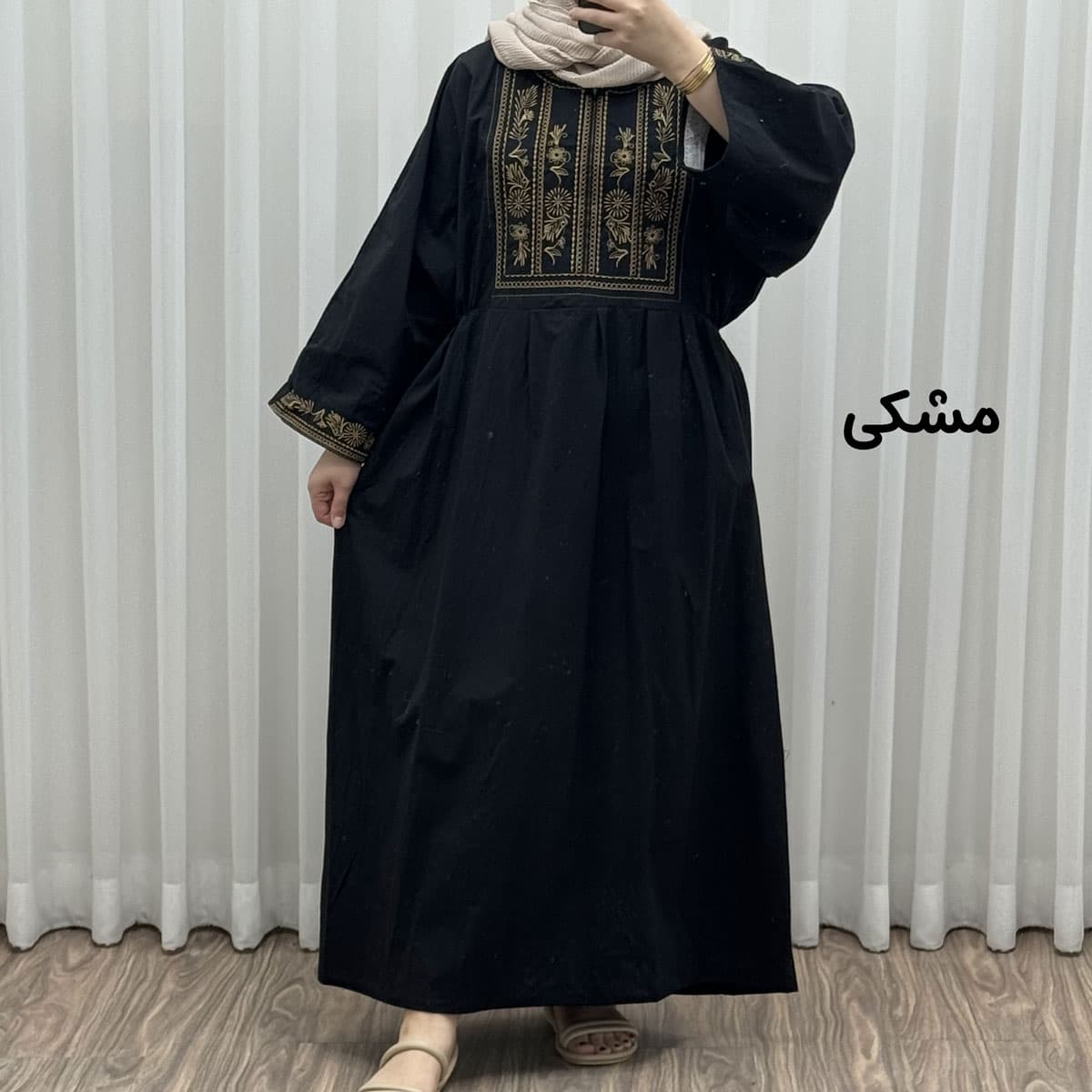 پیراهن گلدوزی مایا لینن کد 1745 — تصویر ۳