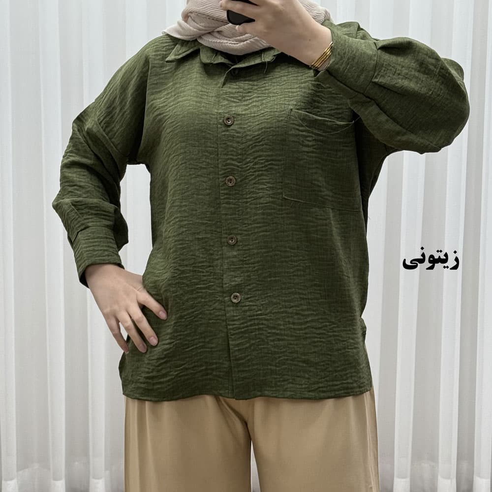 شومیز جلو دکمه صوفیا کد 1733 — تصویر ۸