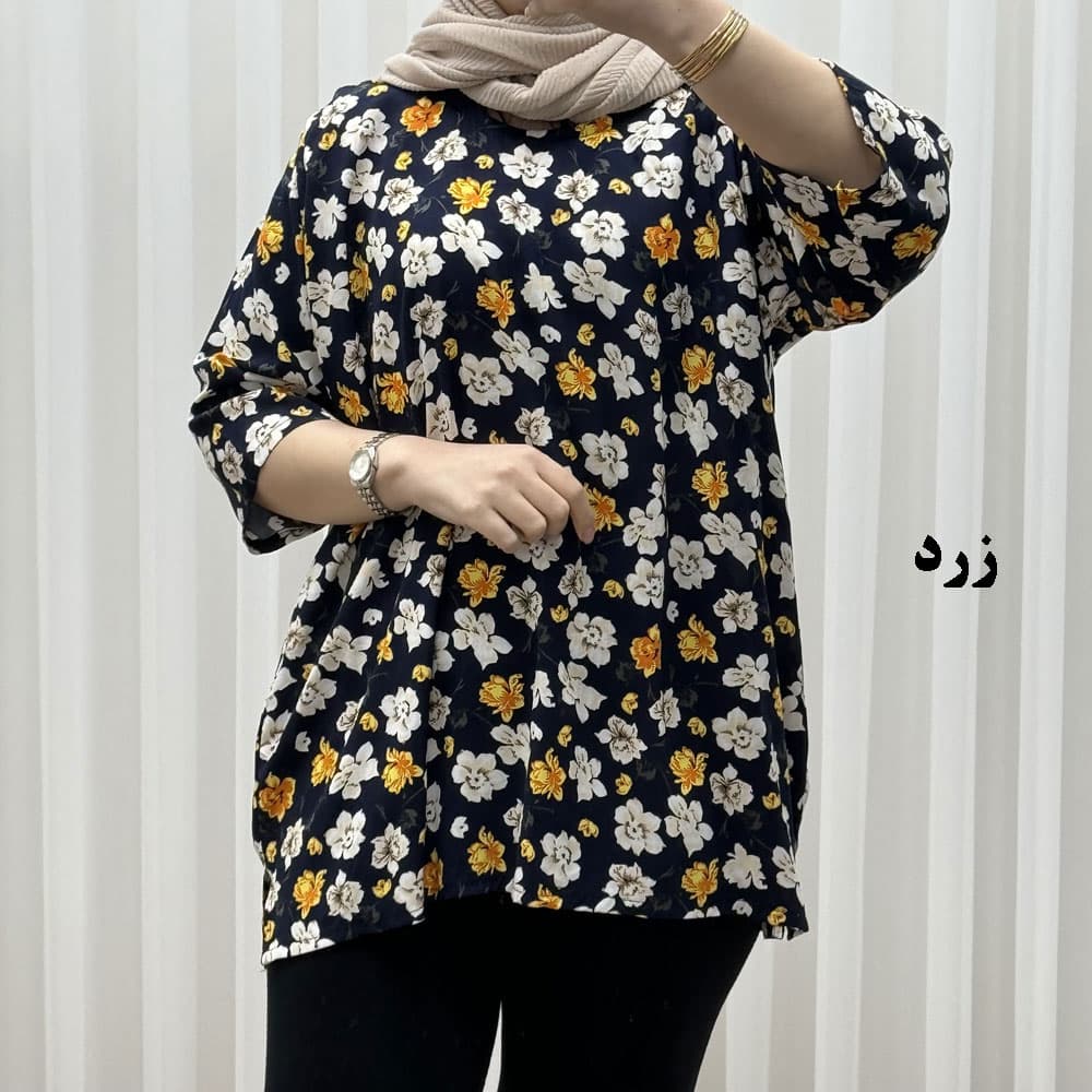 بلوز بابونه پارچه خارجی کد 1731