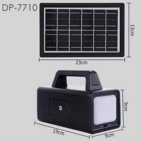 پکیج روشنایی خورشیدی DP-7710 و شارژر — تصویر ۴