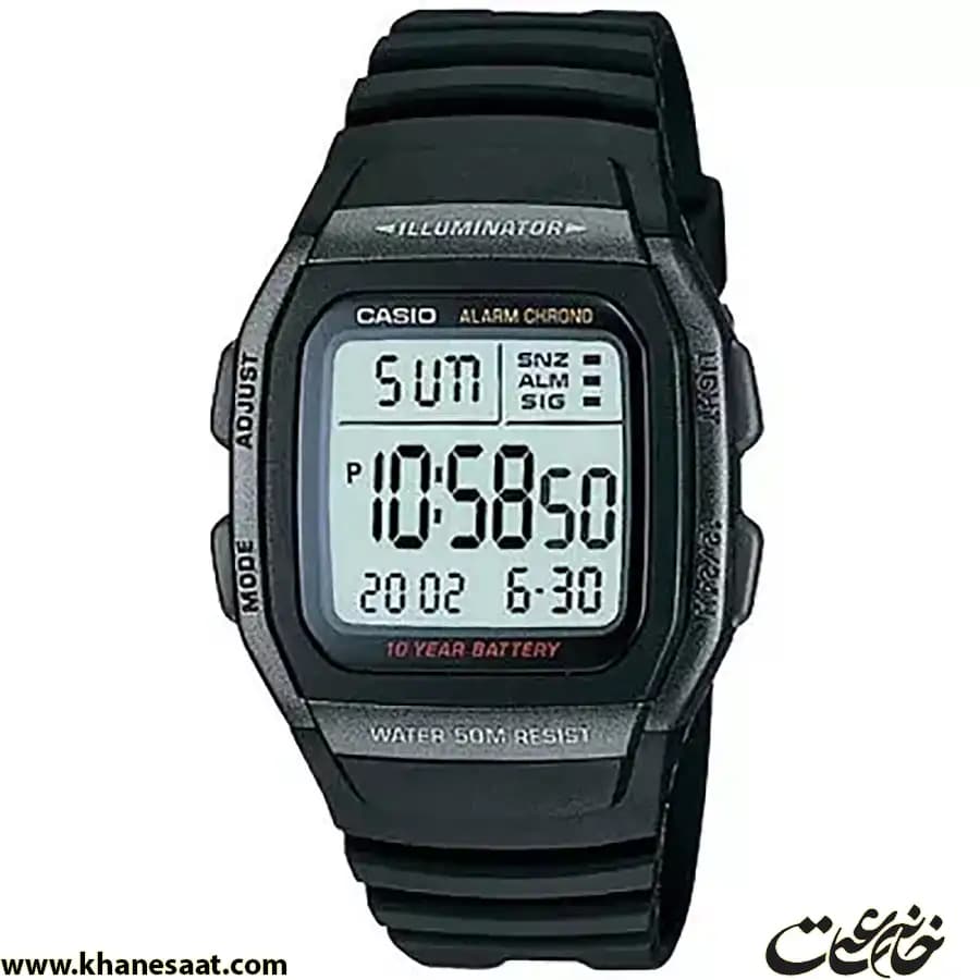 ساعت مچی زنانه کاسیو اصل مدل W-96H-1B — تصویر ۲