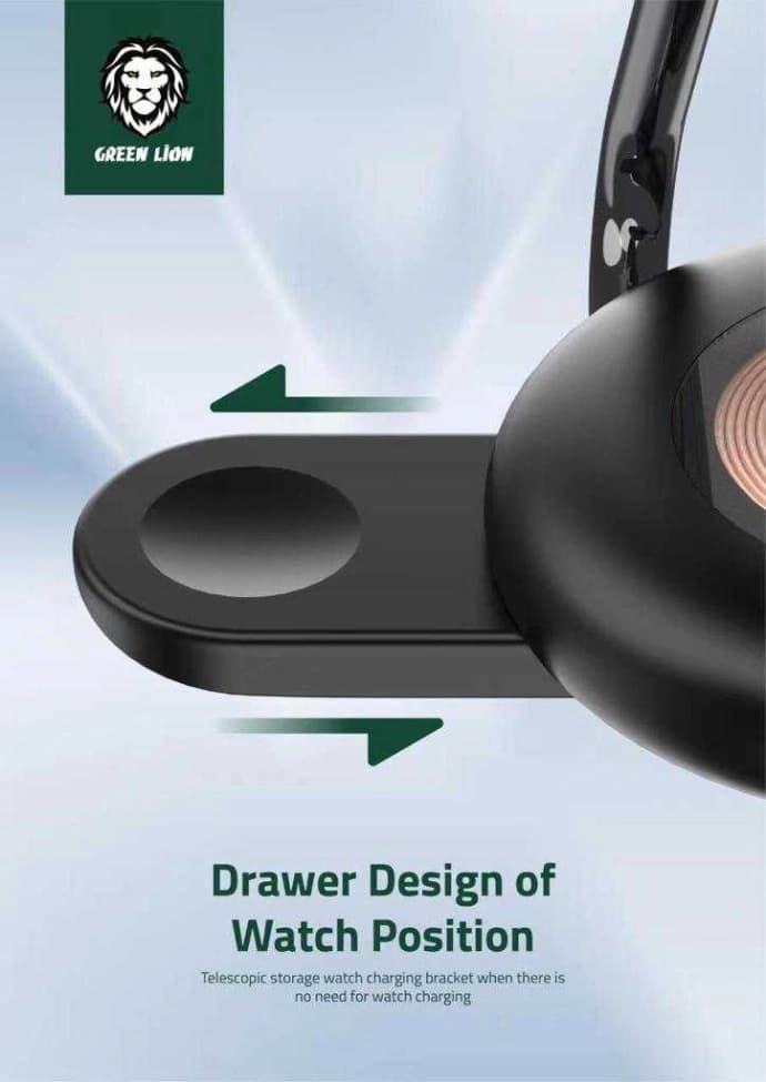 شارژر بی سیم گرین لاین 3 کاره مدل MagCharge Hub — تصویر ۵