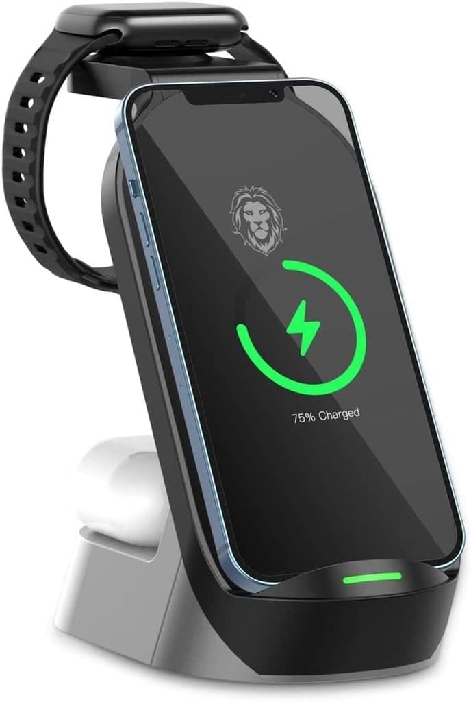 استند شارژر وایرلس 4 کاره ی گرین لاین Fast Wireless Charger 15w — تصویر ۷
