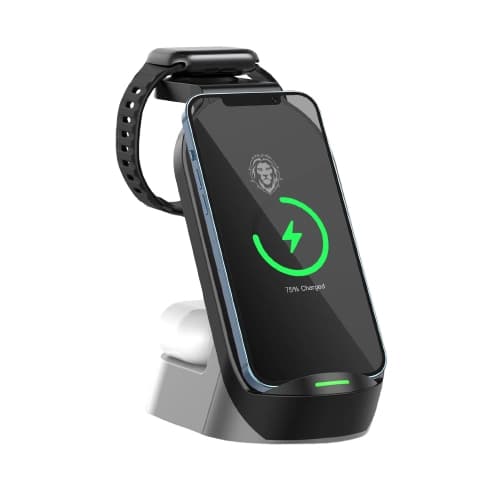 استند شارژر وایرلس 4 کاره ی گرین لاین Fast Wireless Charger 15w — تصویر ۵