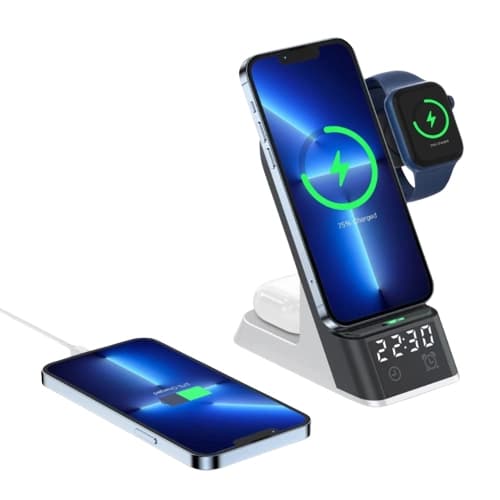 استند شارژر وایرلس ۶ کاره ی گرین لاین 15w — تصویر ۶