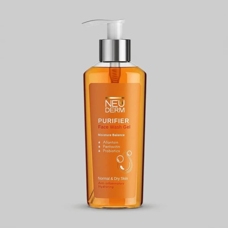 ژل شستوشوی صورت نئودرم مدل Gentle Purifier مناسب برای پوست خشک حجم 200 میلیلیتر — تصویر ۳