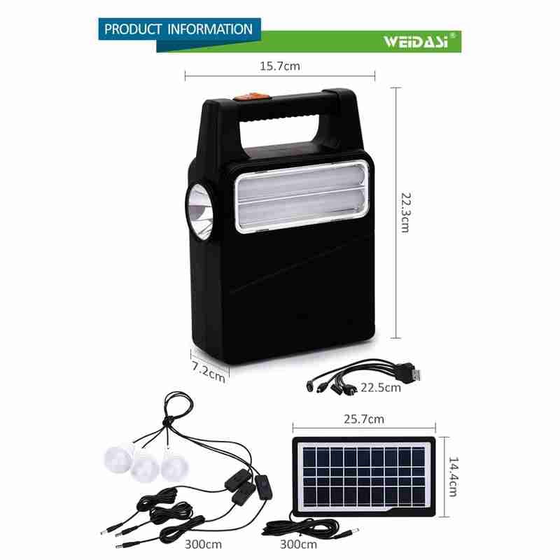 پکیج خورشیدی WD-1103 سیستم روشنایی — تصویر ۶