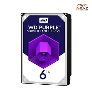 هارددیسک اینترنال وسترن بنفش 6 ترابایت 1 سال گارانتی در جا تعویض