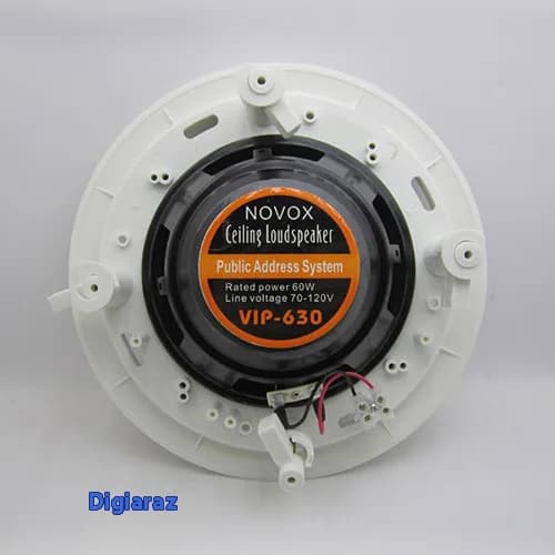 بلندگوی سقفی توکار 60 وات Novox مدل VIP-630 — تصویر ۲