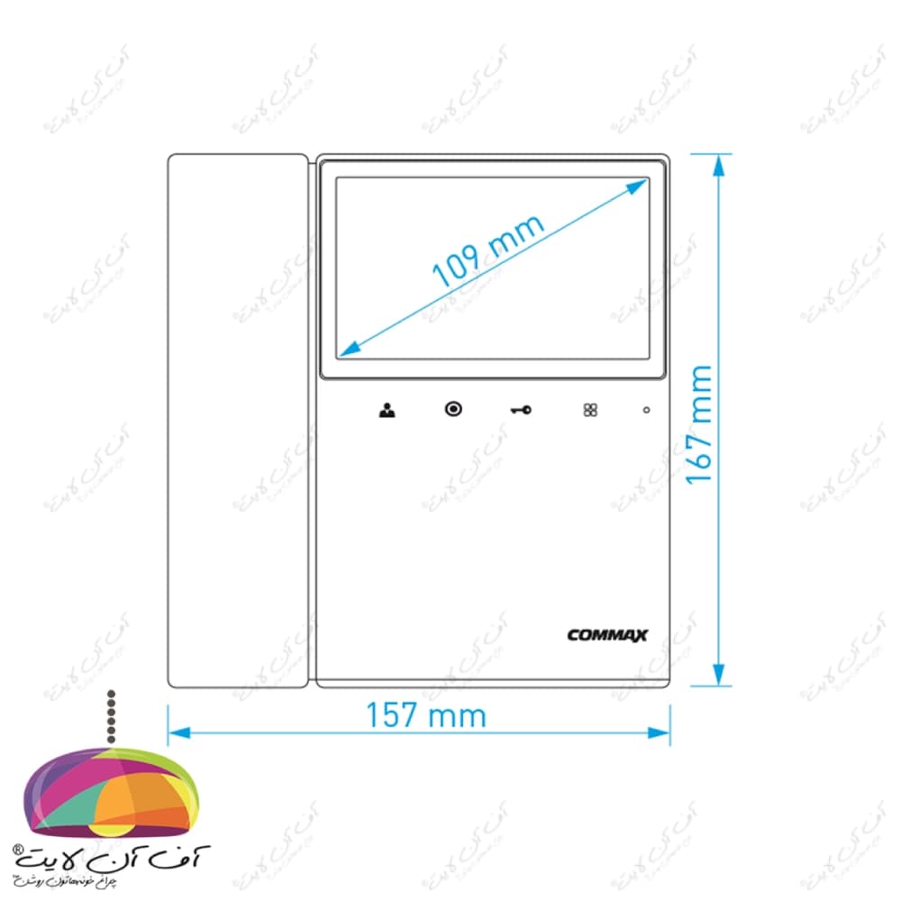 آیفون تصویری کوماکس مدل CDV-43K2 — تصویر ۳