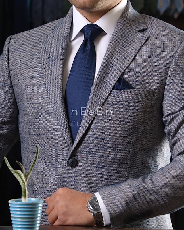 کراوات و پوشت NESEN – طرح Sprial سرمهای T186