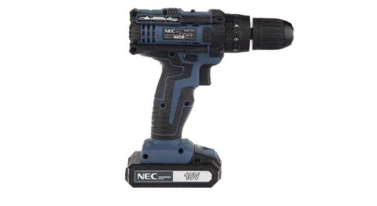 دریل پیچ گوشتی چکشی شارژی ان ای سی NEC 1618 — تصویر ۲