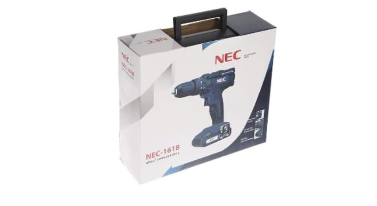 دریل پیچ گوشتی چکشی شارژی ان ای سی NEC 1618 — تصویر ۸