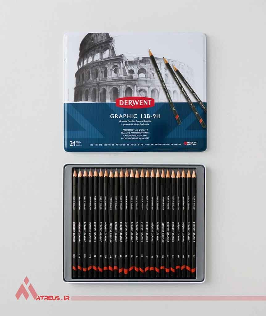 مداد طراحی درونت Derwent Graphic Pencils 5B — تصویر ۲