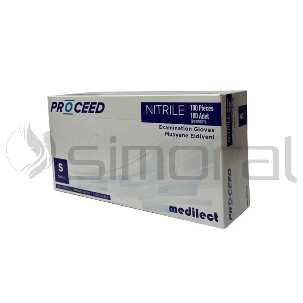 دستکش نیتریل آبی Proceed سایز Small