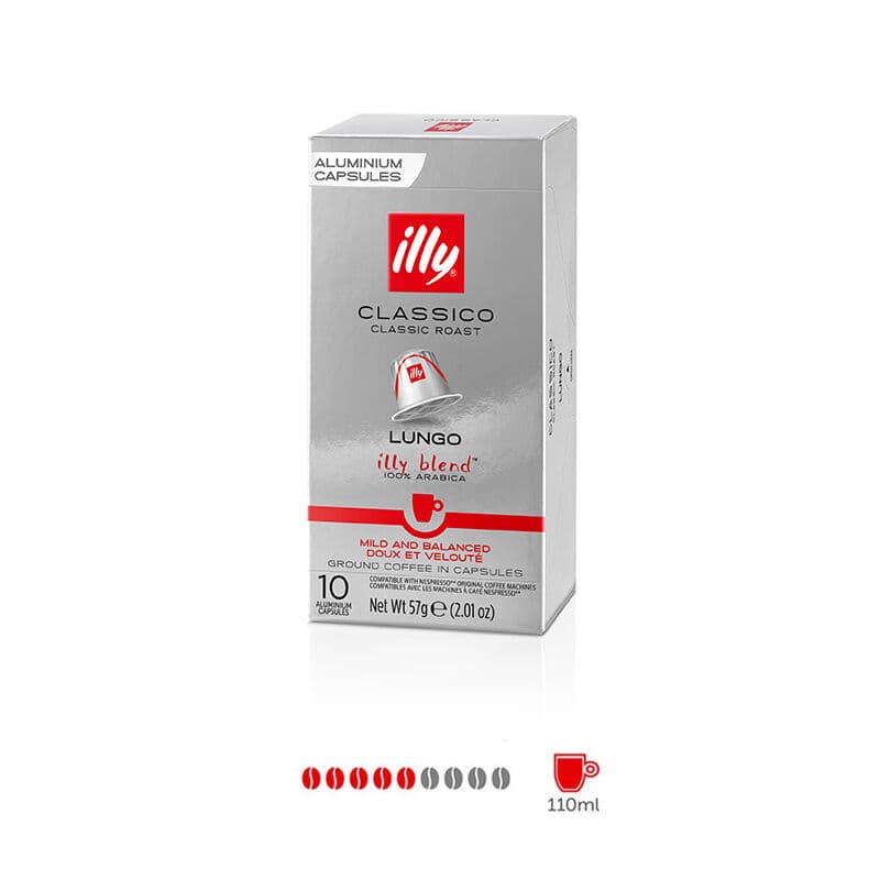کپسول قهوه ایلی کلاسیکو لانگو ( پک شش بسته ای ) | illy Classico Lungo — تصویر ۲