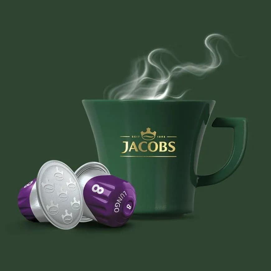 پک ده بسته ای کپسول قهوه جاکوبز مدل Jacobs Lungo 8 Intenso — تصویر ۴