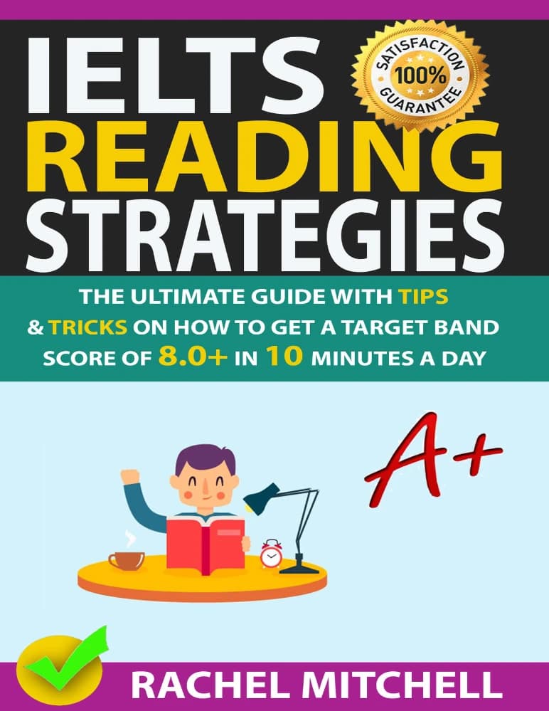 کتاب IELTS Reading Strategies: How to Get a Target Band Score of 8.0+ (استراتژی‌های ریدینگ آیلتس: چگونه نمره هدف ۸ به بالا کسب کنیم) نسخه انگلیسی PDF