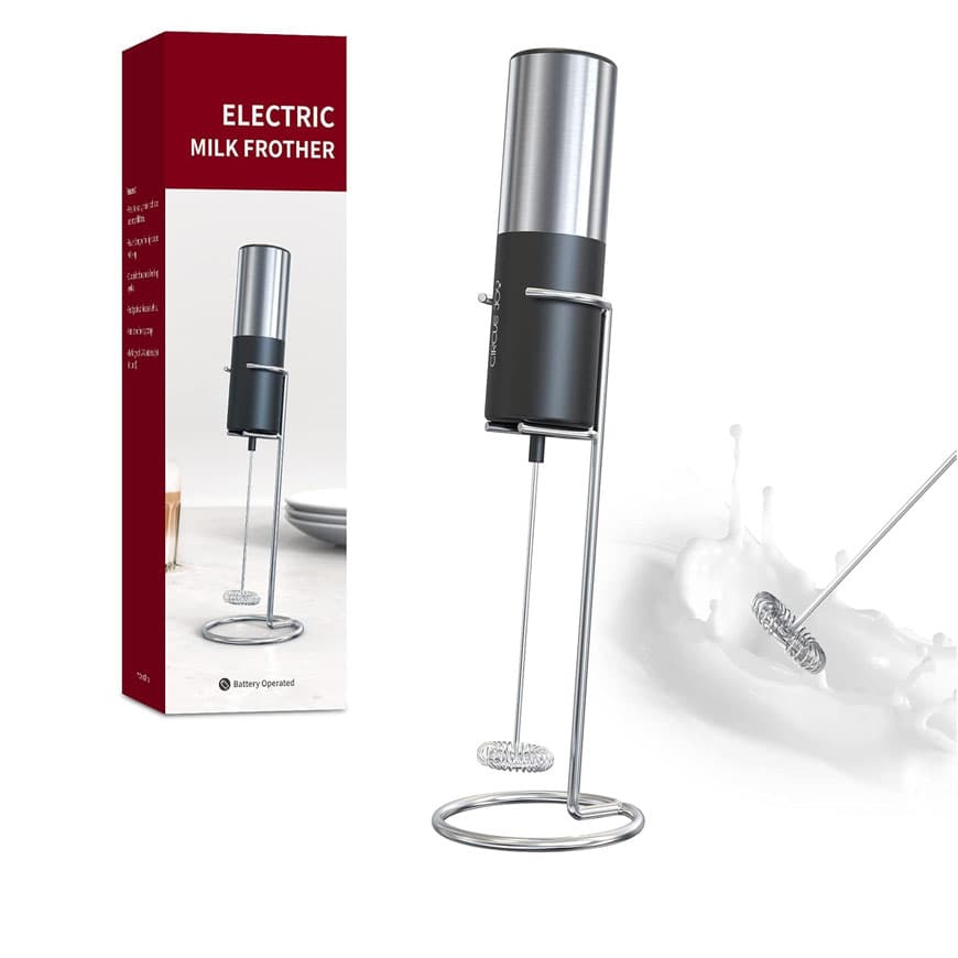 کف ساز شیر استنددار باطری خور ELECRIC MILK FROTHER