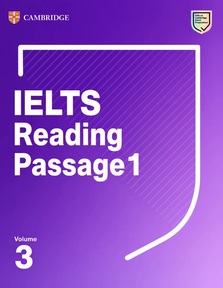 کتاب IELTS Reading Passage 1, Volume 3 (ریدینگ آیلتس، بخش ۱، جلد ۳) نسخه انگلیسی PDF