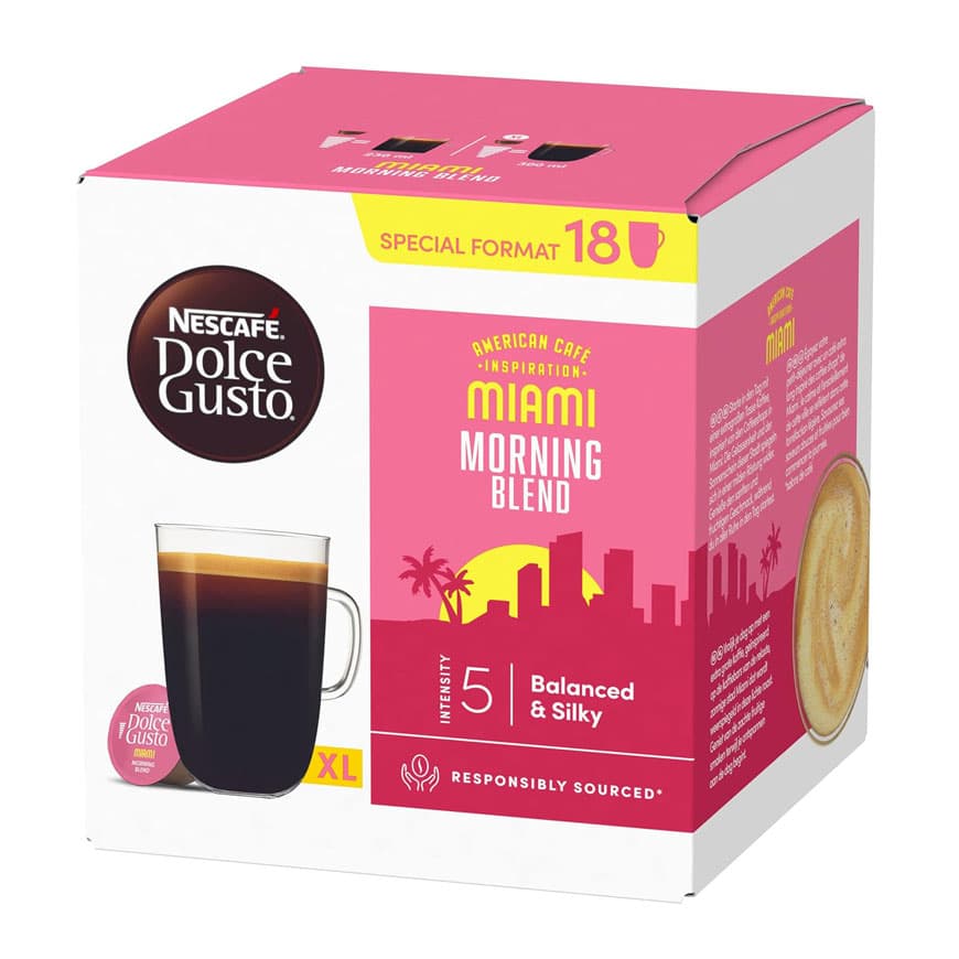 کپسول قهوه دولچه گوستو آمریکانو میامی مورنینگ بلند | Dolce Gusto Miami Morning Blend