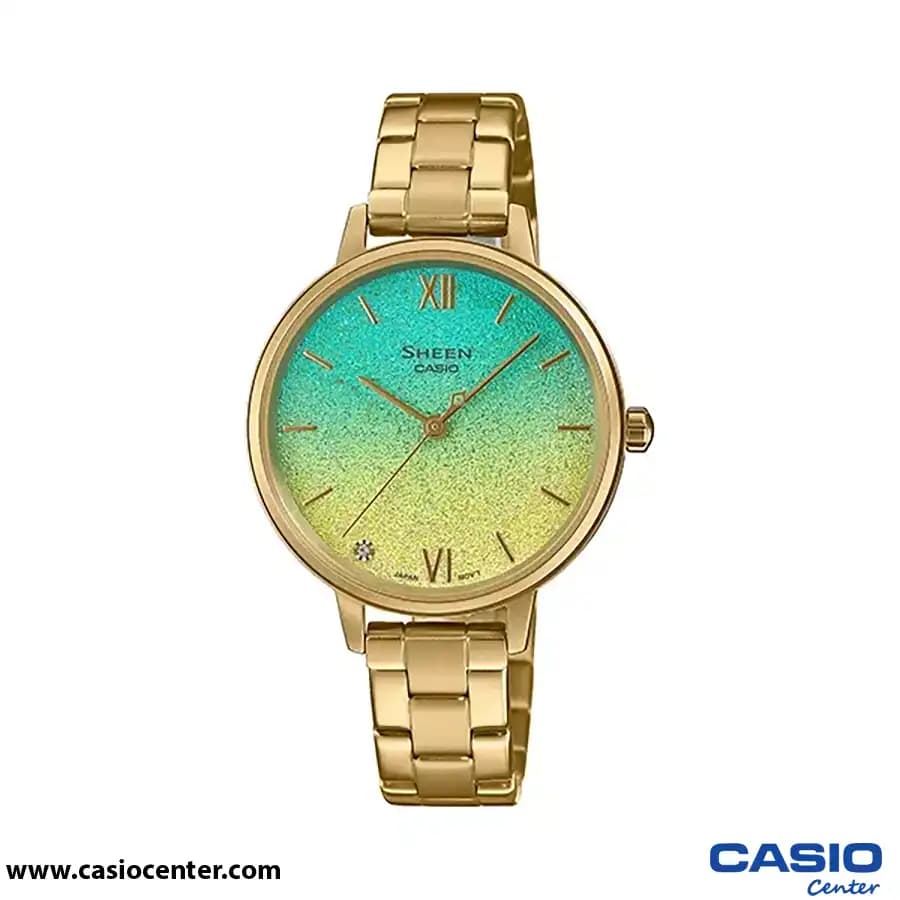ساعت مچی زنانه کاسیو شین اصل مدل SHE-4548G-2AUDF