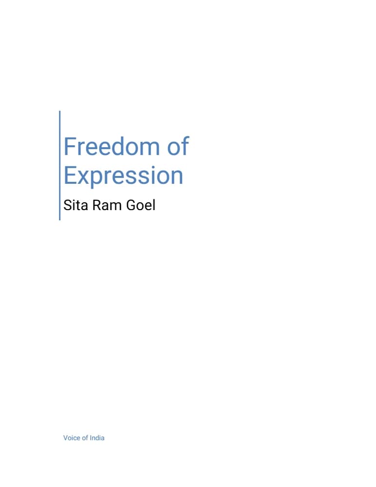 کتاب Freedom of Expression (آزادی بیان) نسخه انگلیسی PDF