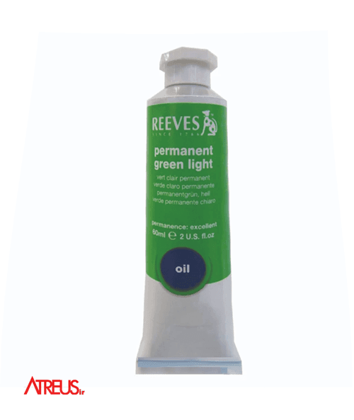رنگ روغن ریوز ۶۰ میل REEVES green Light