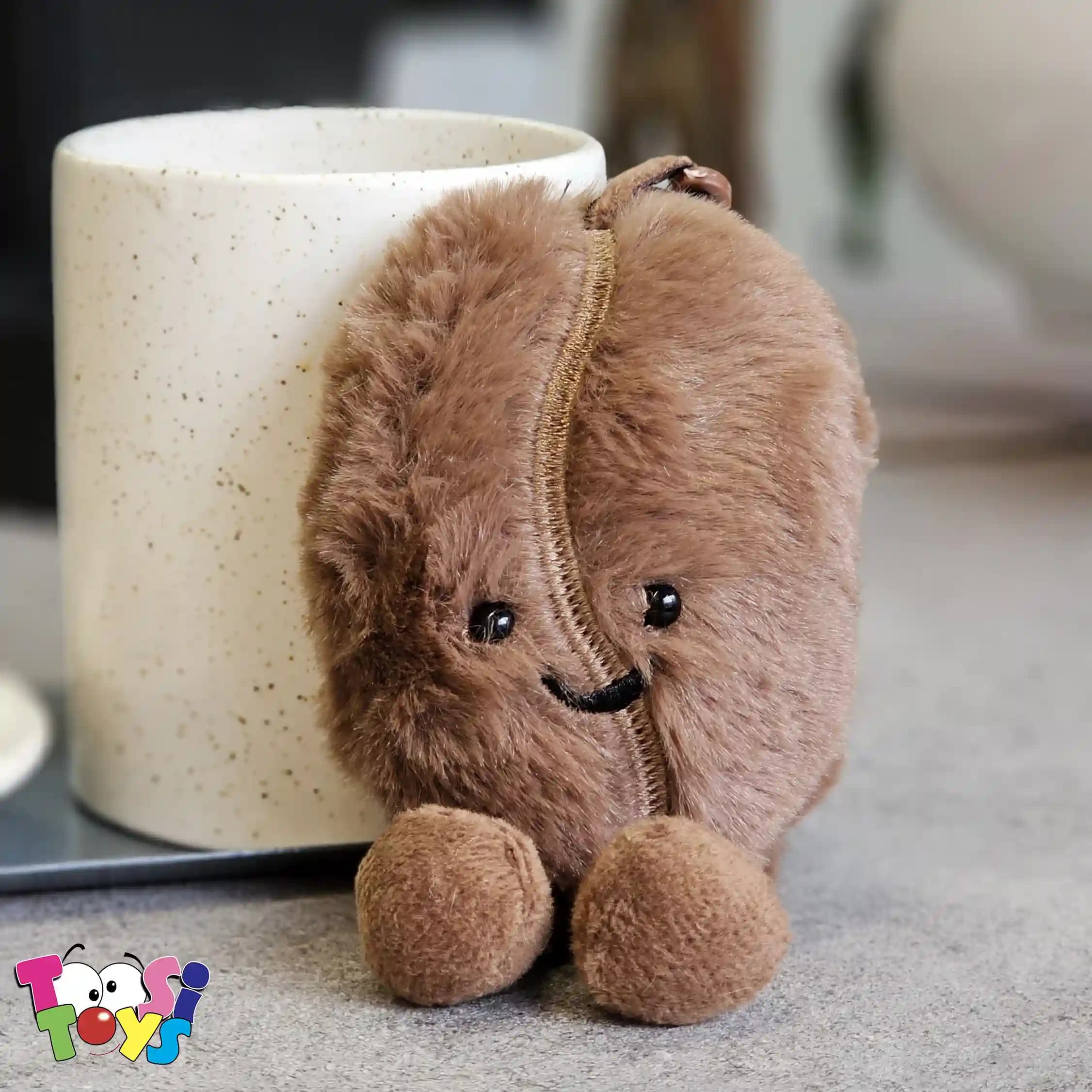 عروسک آویز جاکلیدی قهوه — تصویر ۲