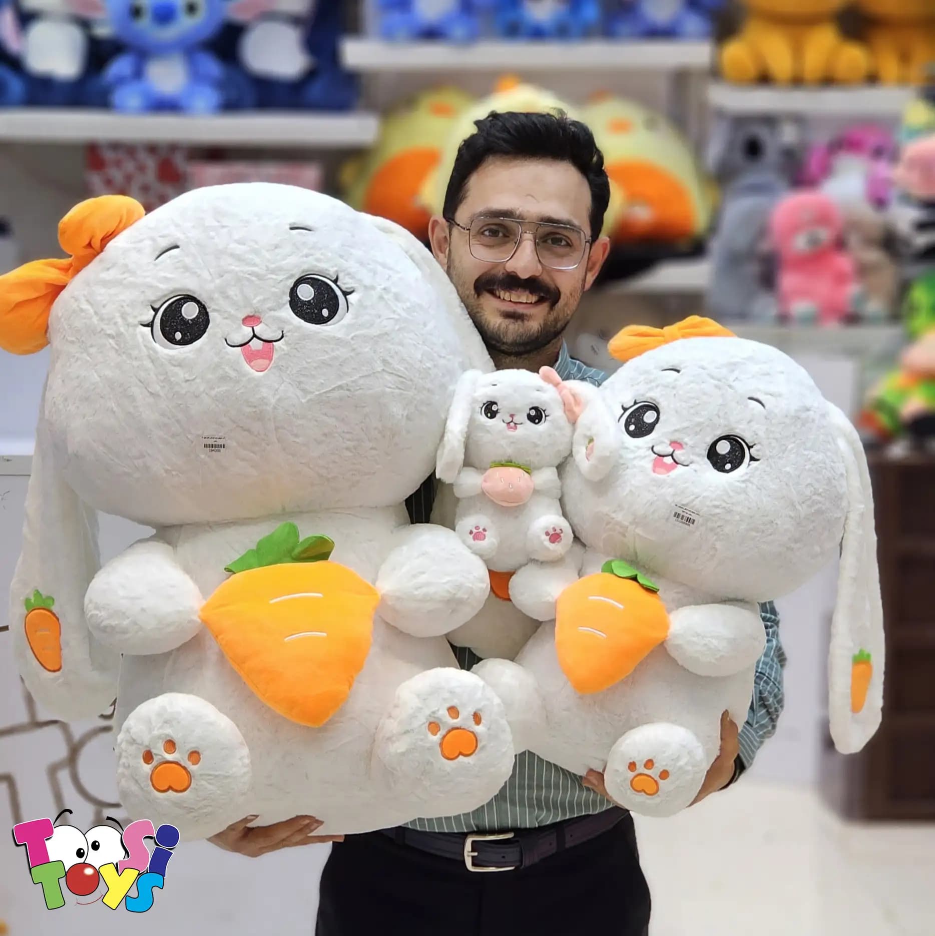 عروسک خرگوش هویج و توت فرنگی — تصویر ۵