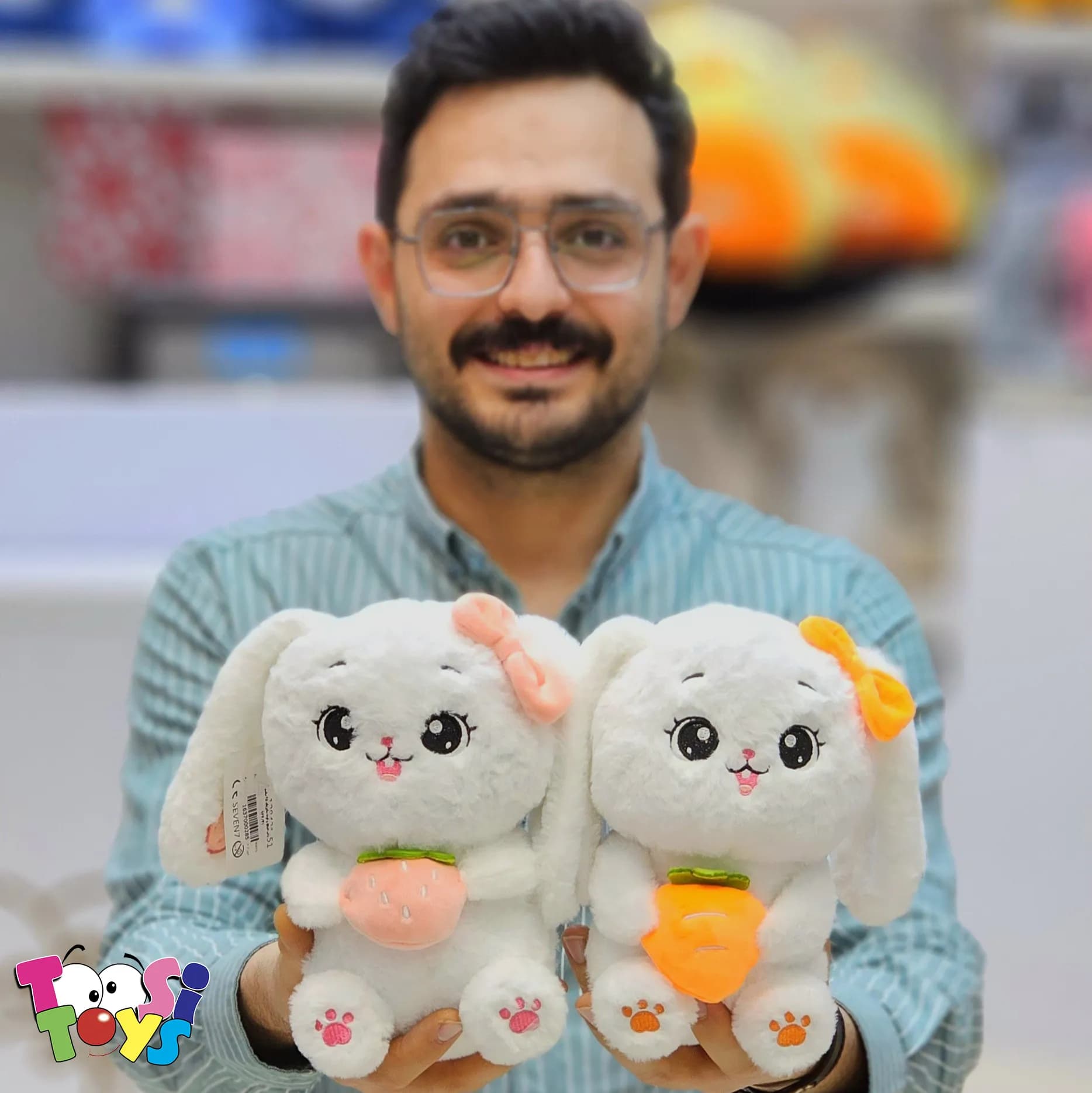 عروسک خرگوش هویج و توت فرنگی — تصویر ۳