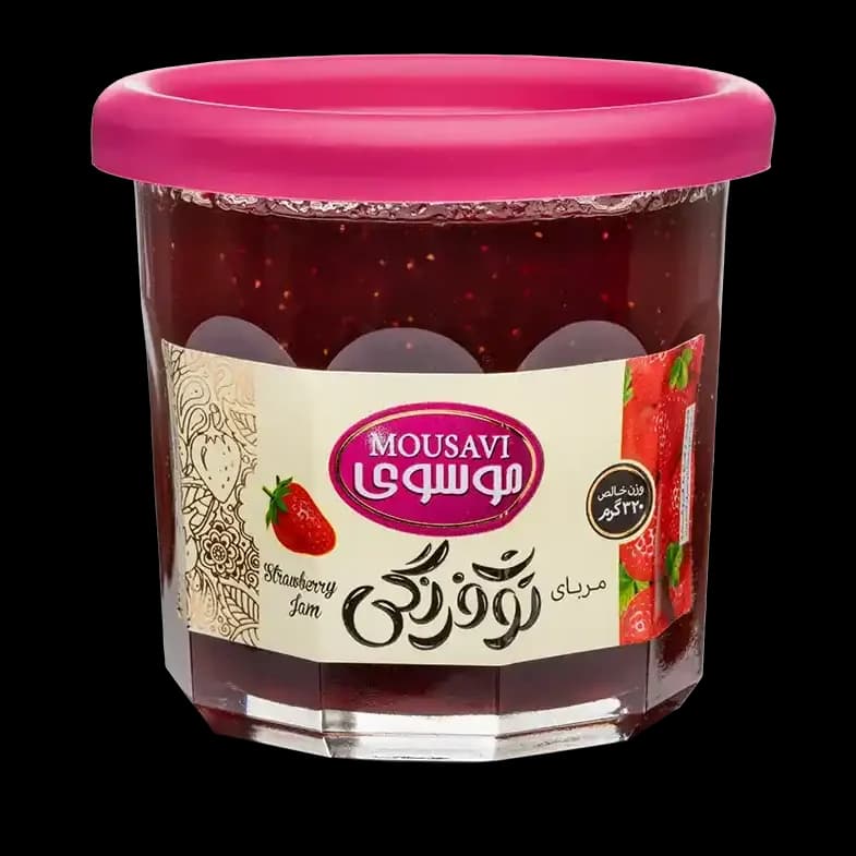 مربای توت فرنگی موسوی 320 گرم