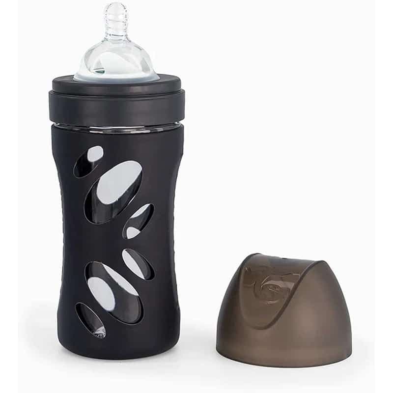 شیشه شیر پیرکس 260 میل محافظ دار توییست شیک Twistshake مشکی
