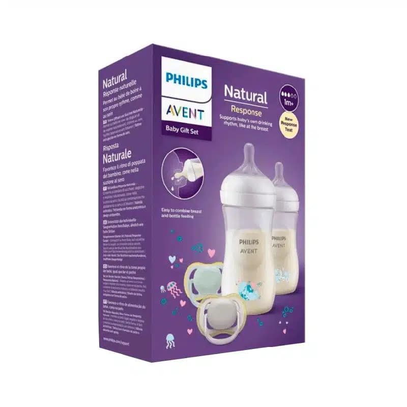 شیشه شیر اونت ‌260 میل طرحدار نچرال ریسپانس پستانک2 عددی — تصویر ۳
