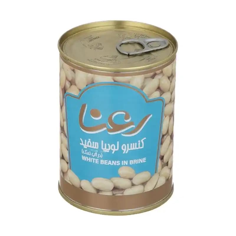 کنسرو لوبیا سفید رعنا 390 گرم