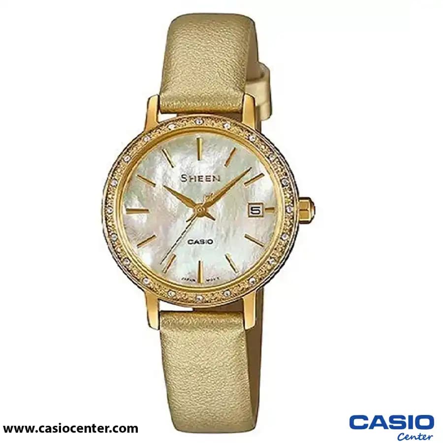 ساعت مچی زنانه کاسیو شین اصل مدلSHE-4060GL-9AUDF