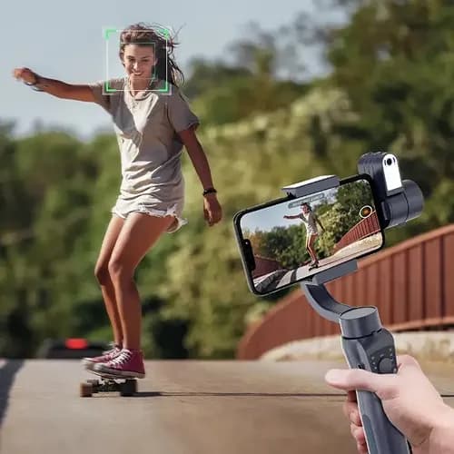 گیمبال و استبلایزر موبایل پرودو Porodo 3-Axis Gimbal Stabilizer PD-LFST035 با قابلیت تشخیص حرکت — تصویر ۱۱