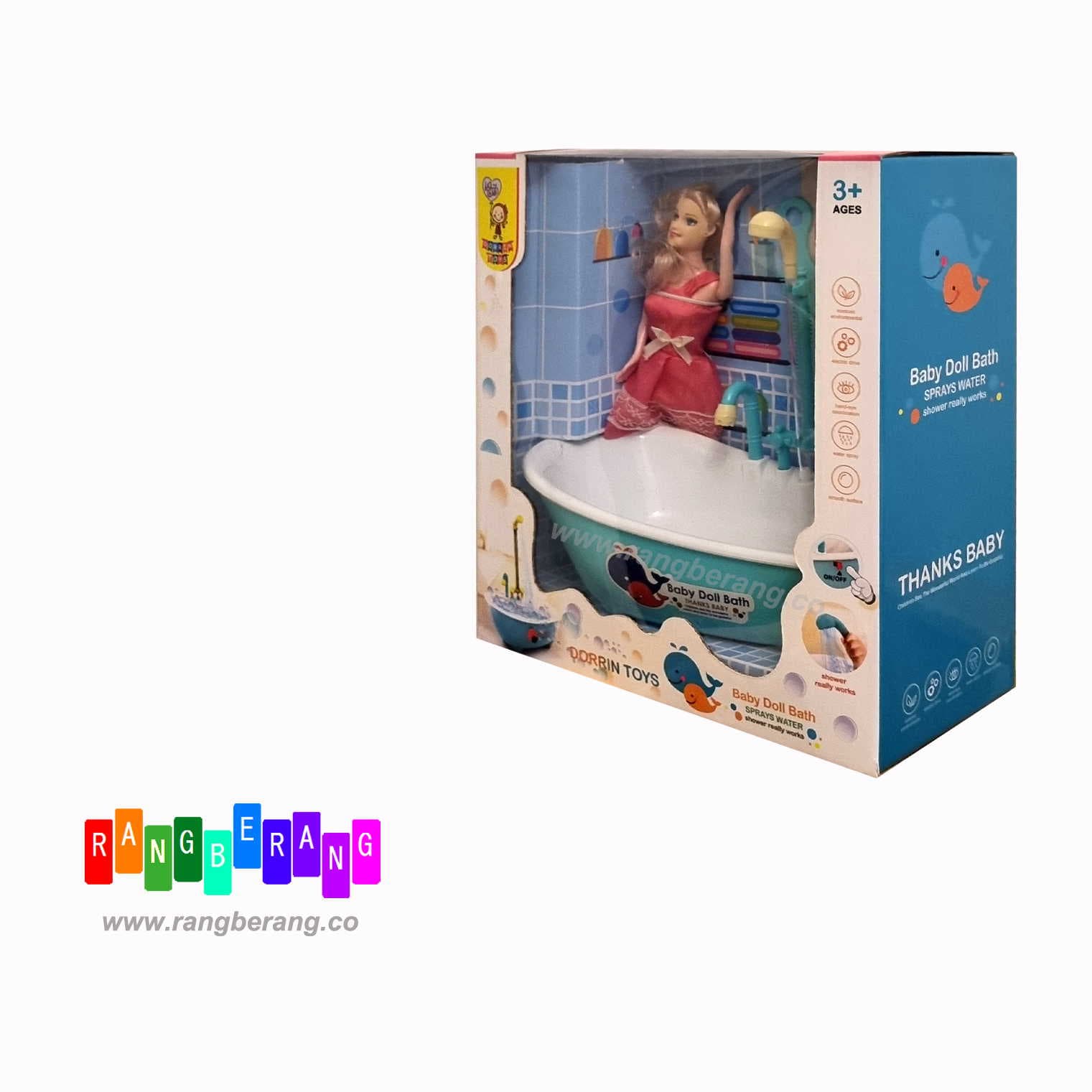عروسک باربی Dorrin Toys با وان — تصویر ۴
