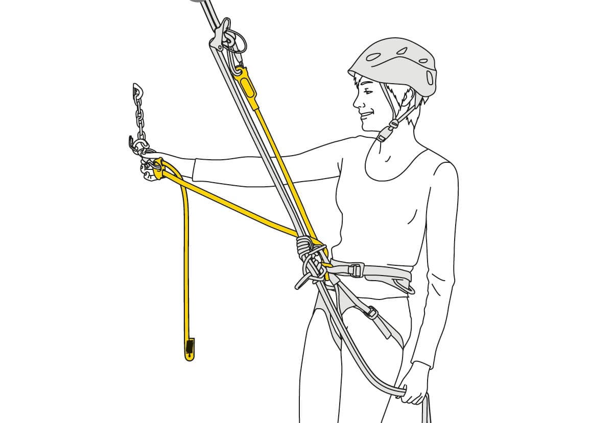 لنیارد رگلاژی دوبل ( خودحمایت ) پتزل Petzl Dual Connect Adjust — تصویر ۳