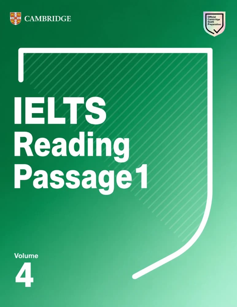 کتاب IELTS Reading Passage 1, Volume 4 (ریدینگ آیلتس، بخش ۱، جلد ۴) نسخه انگلیسی PDF